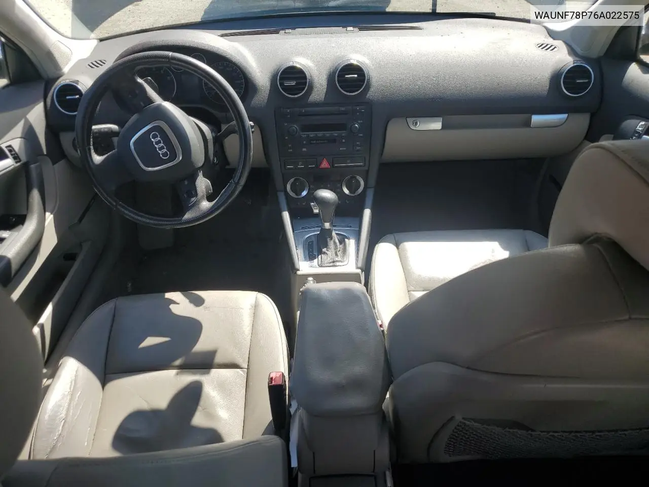 2006 Audi A3 2.0 Premium VIN: WAUNF78P76A022575 Lot: 63123645