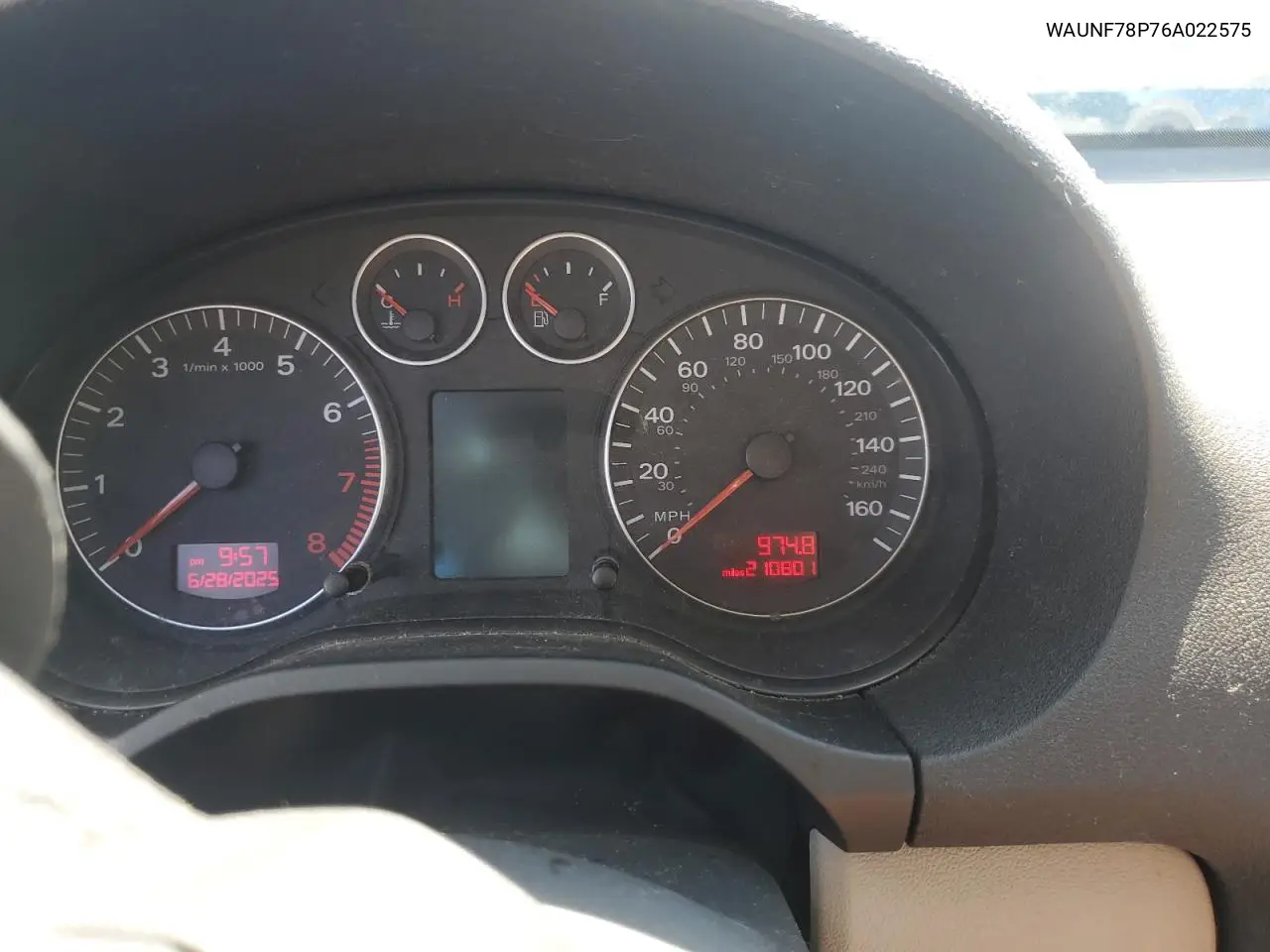 2006 Audi A3 2.0 Premium VIN: WAUNF78P76A022575 Lot: 63123645