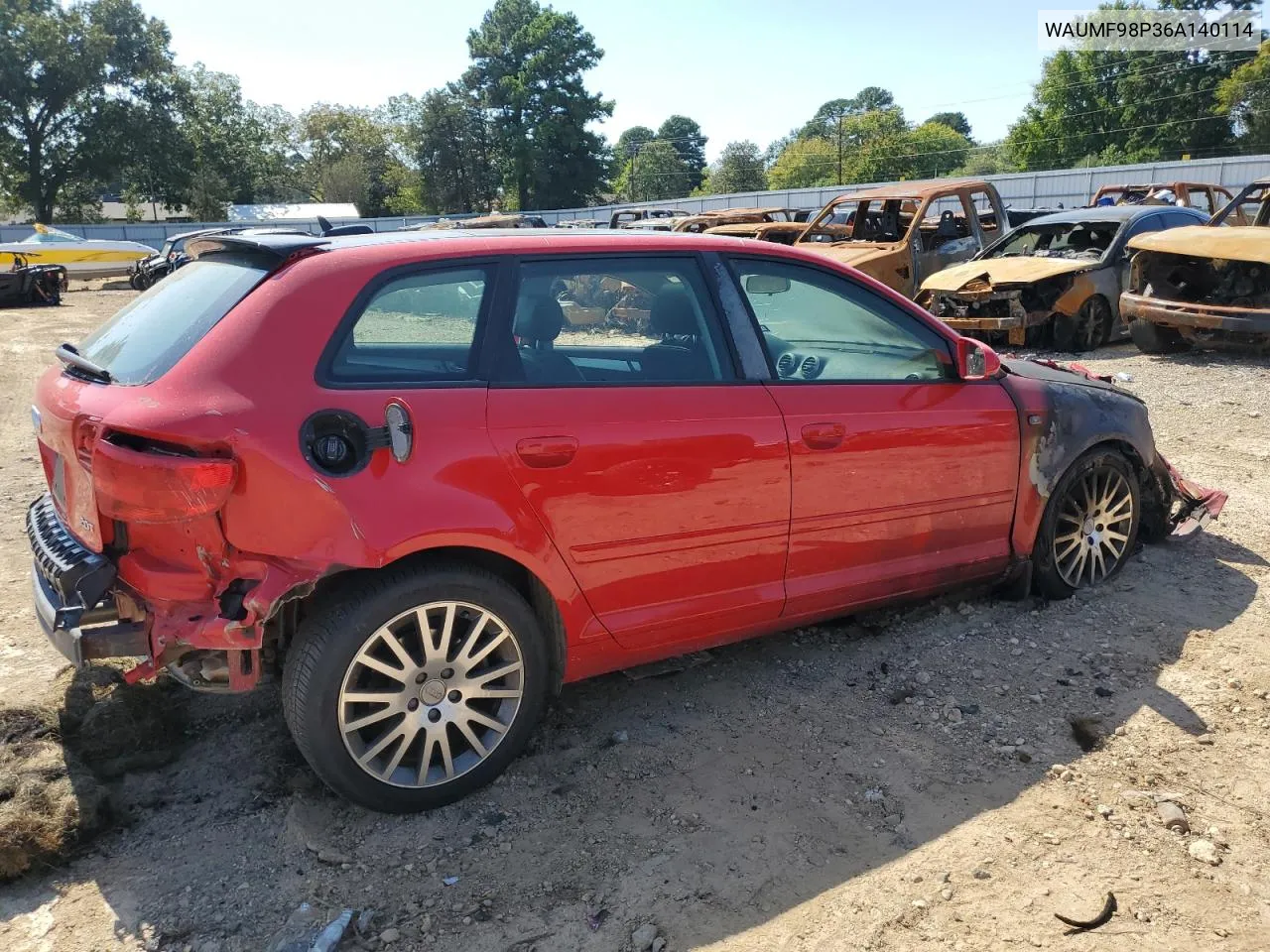 2006 Audi A3 2.0 Sport VIN: WAUMF98P36A140114 Lot: 74851044