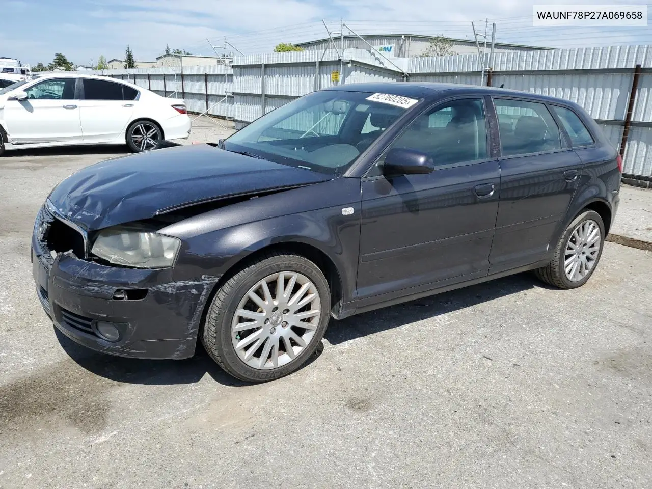 2007 Audi A3 2.0 Premium VIN: WAUNF78P27A069658 Lot: 52760205