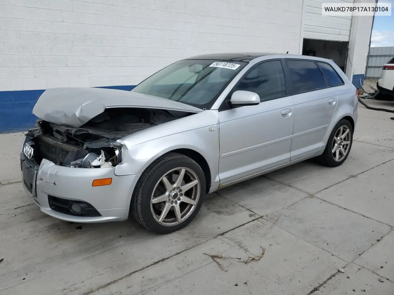 2007 Audi A3 S-Line 3.2 Quattro VIN: WAUKD78P17A130104 Lot: 56118725