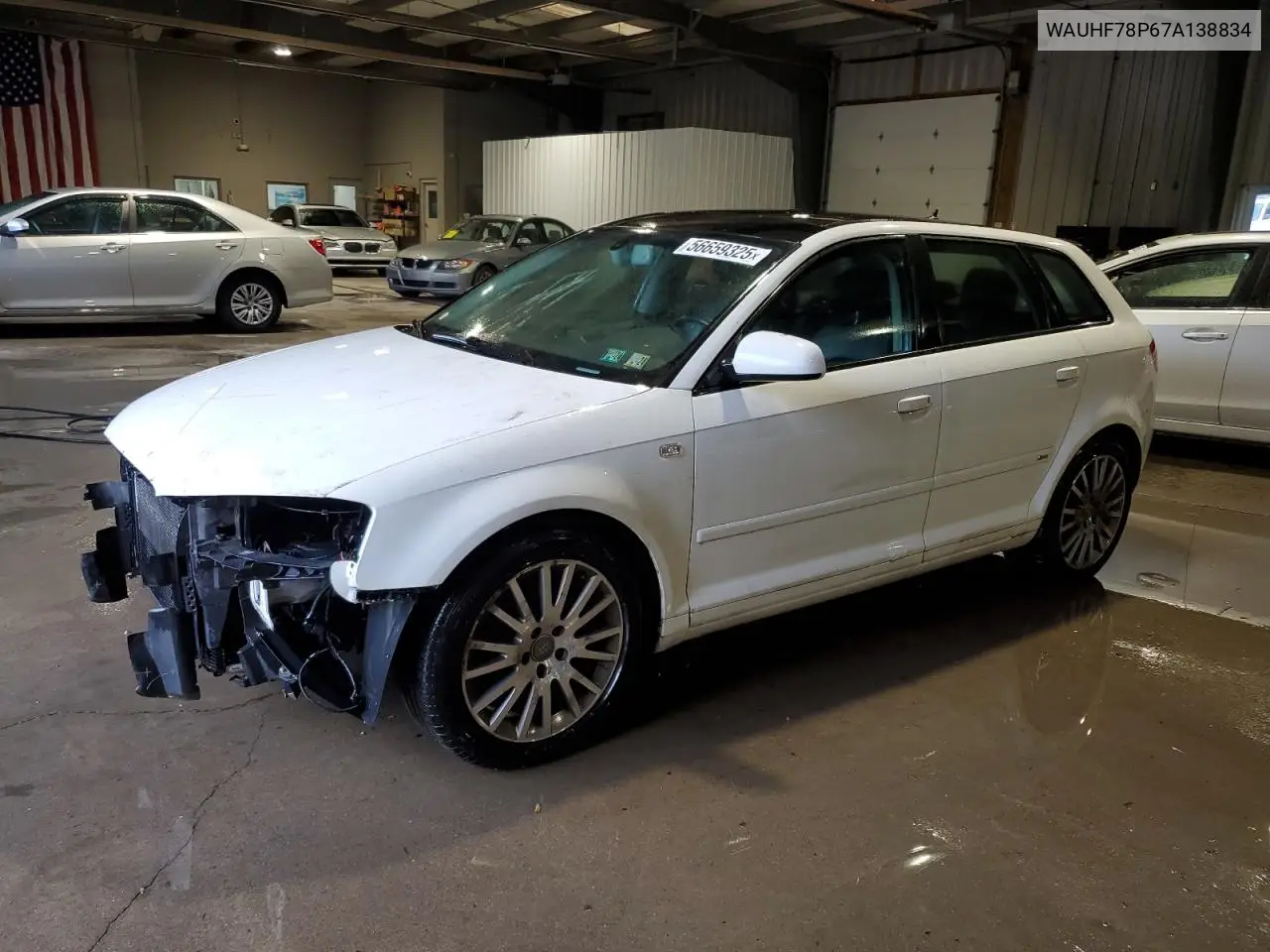 2007 Audi A3 2 VIN: WAUHF78P67A138834 Lot: 56659325