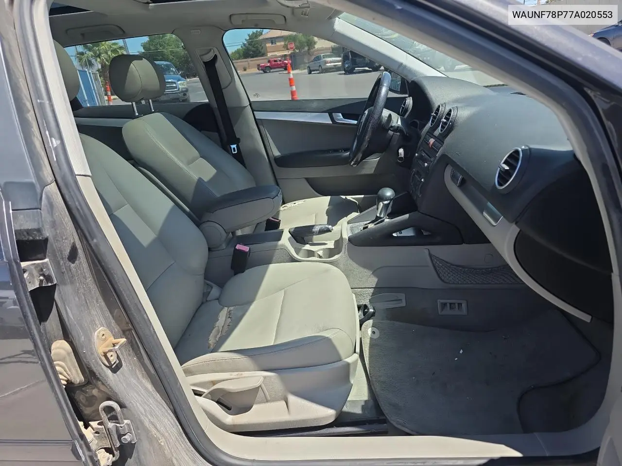 2007 Audi A3 2.0 Premium VIN: WAUNF78P77A020553 Lot: 57468975
