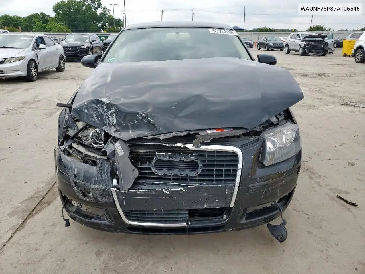 2007 Audi A3 2.0 Premium VIN: WAUNF78P87A105546 Lot: 59624585