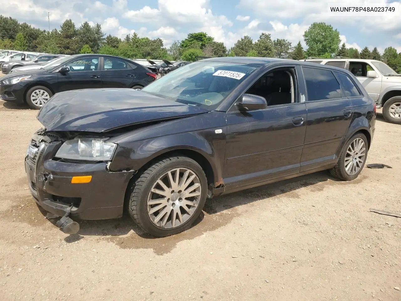 2008 Audi A3 2.0 Premium VIN: WAUNF78P48A023749 Lot: 57071525
