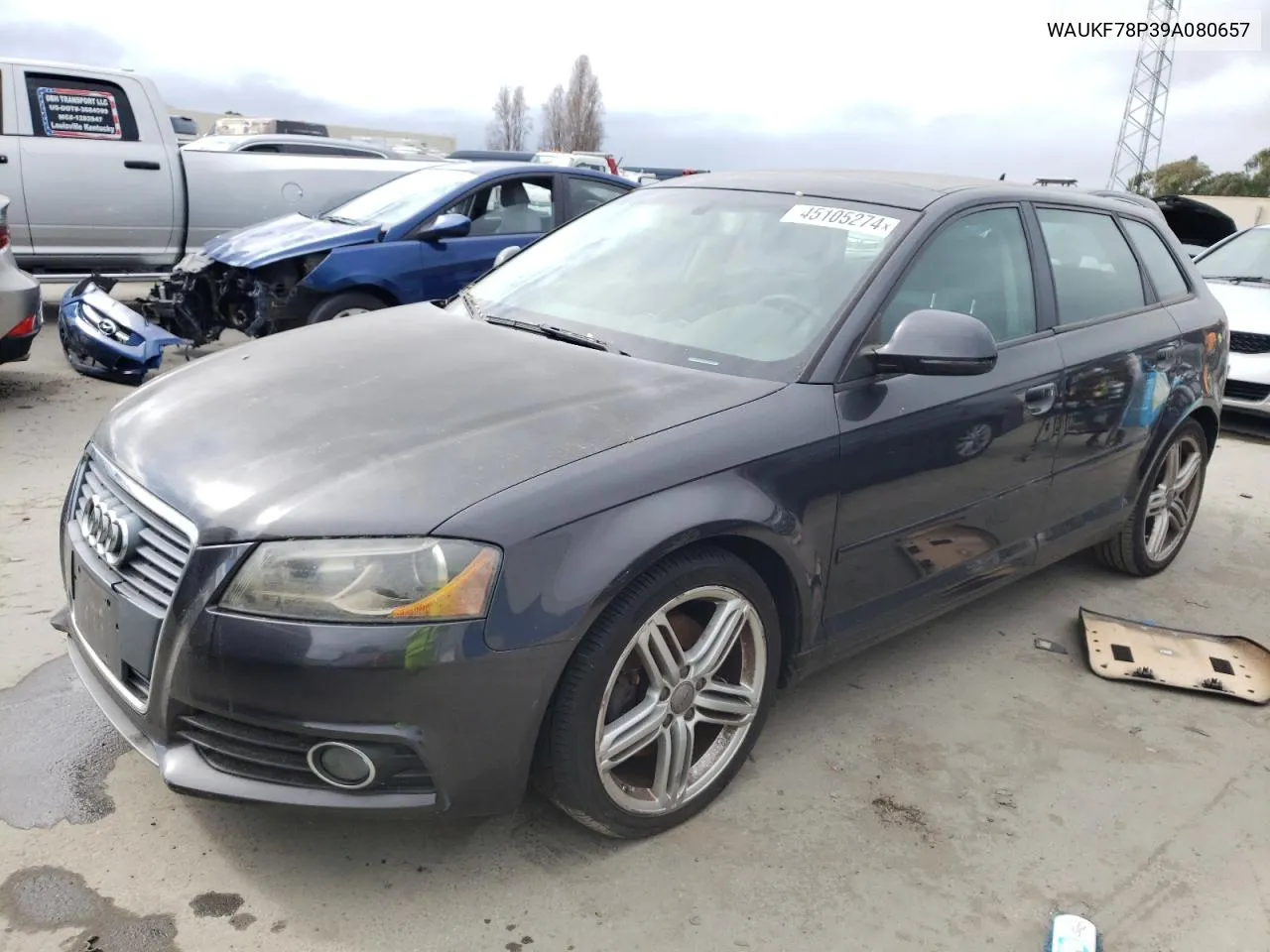 2009 Audi A3 2.0T Quattro VIN: WAUKF78P39A080657 Lot: 45105274