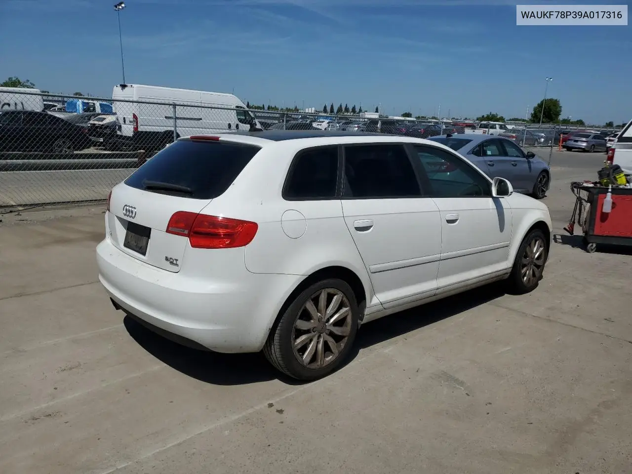 2009 Audi A3 2.0T Quattro VIN: WAUKF78P39A017316 Lot: 54247945