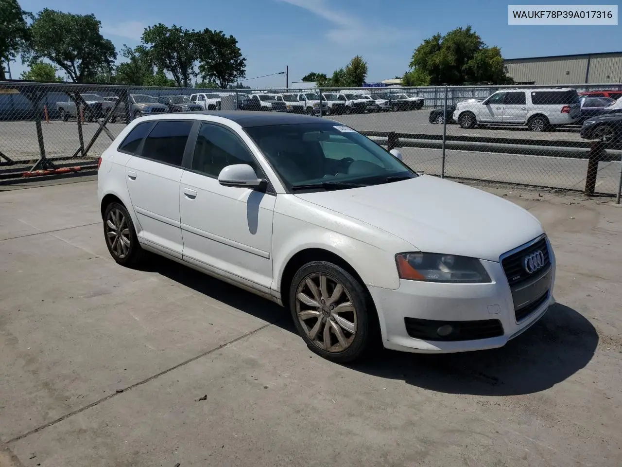 2009 Audi A3 2.0T Quattro VIN: WAUKF78P39A017316 Lot: 54247945