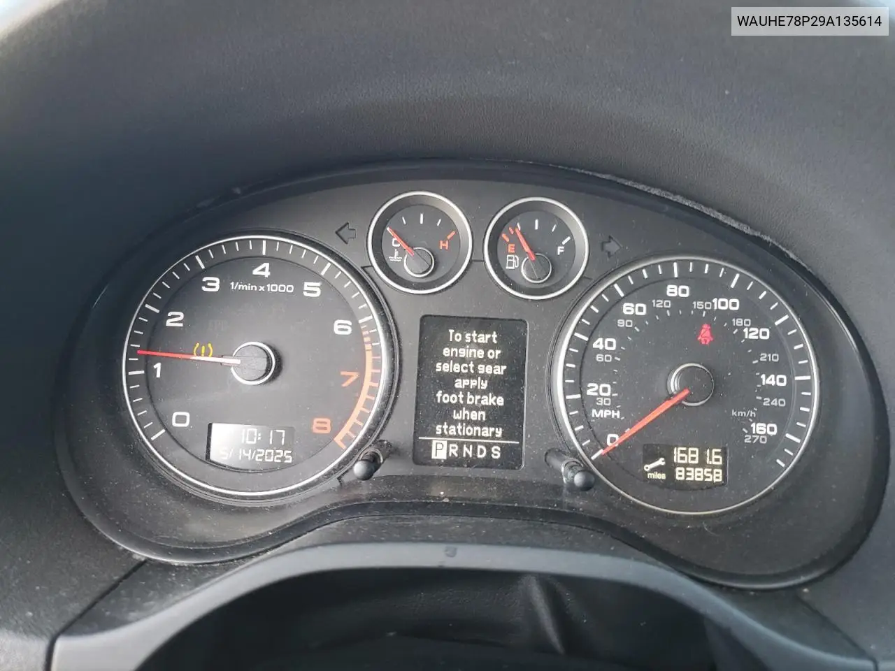 2009 Audi A3 2.0T VIN: WAUHE78P29A135614 Lot: 56368785