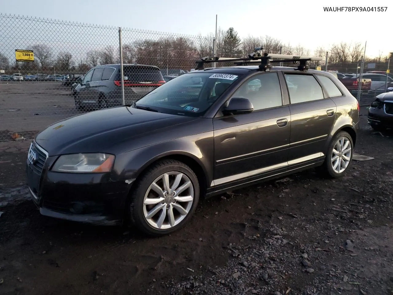 2009 Audi A3 2.0T VIN: WAUHF78PX9A041557 Lot: 80862374