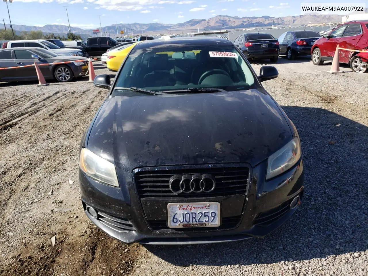 2010 Audi A3 Premium Plus VIN: WAUKEAFM9AA007922 Lot: 57359855