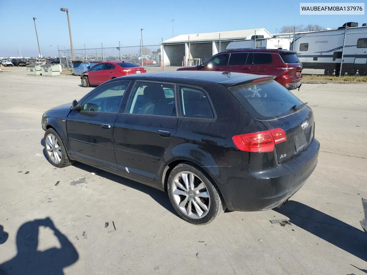 2011 Audi A3 Premium VIN: WAUBEAFM0BA137976 Lot: 44078675