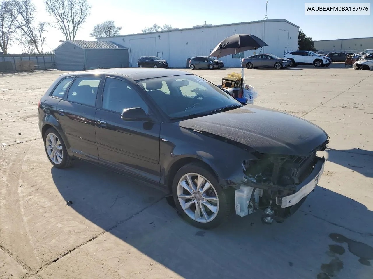 2011 Audi A3 Premium VIN: WAUBEAFM0BA137976 Lot: 44078675