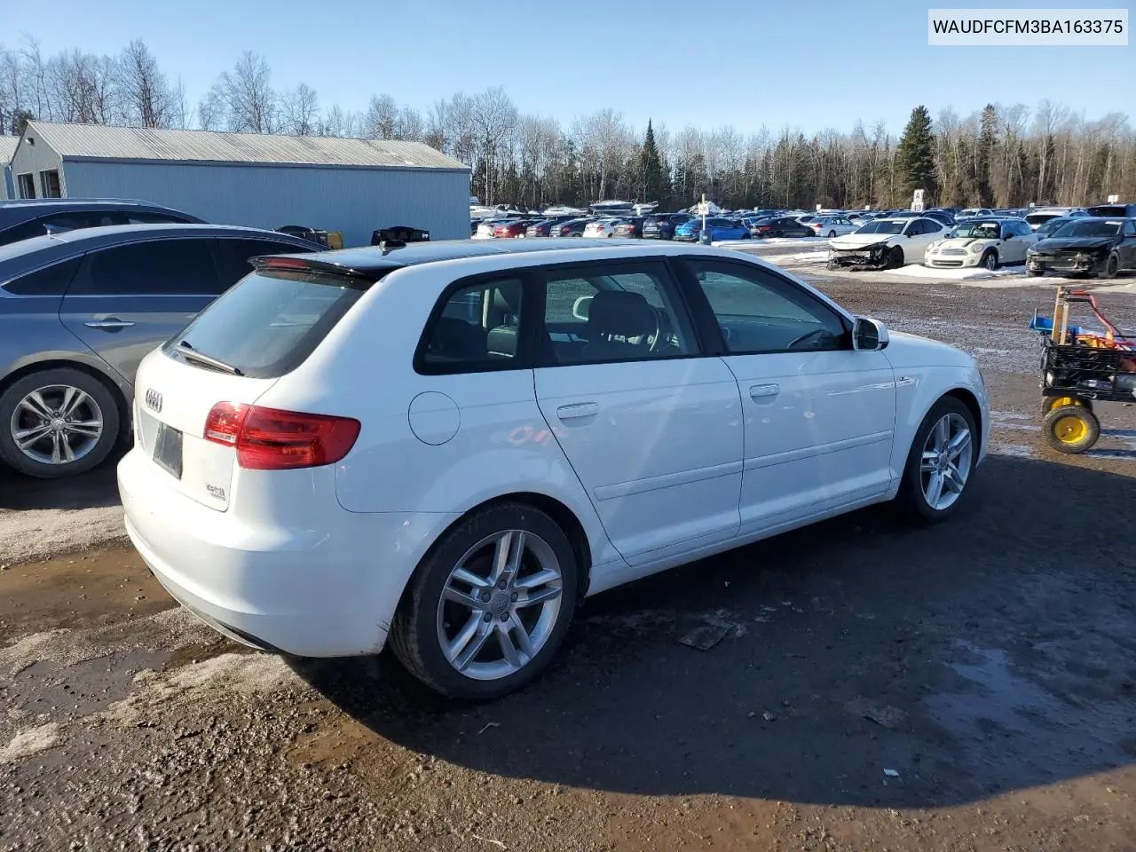 2011 Audi A3 Premium VIN: WAUDFCFM3BA163375 Lot: 47033755