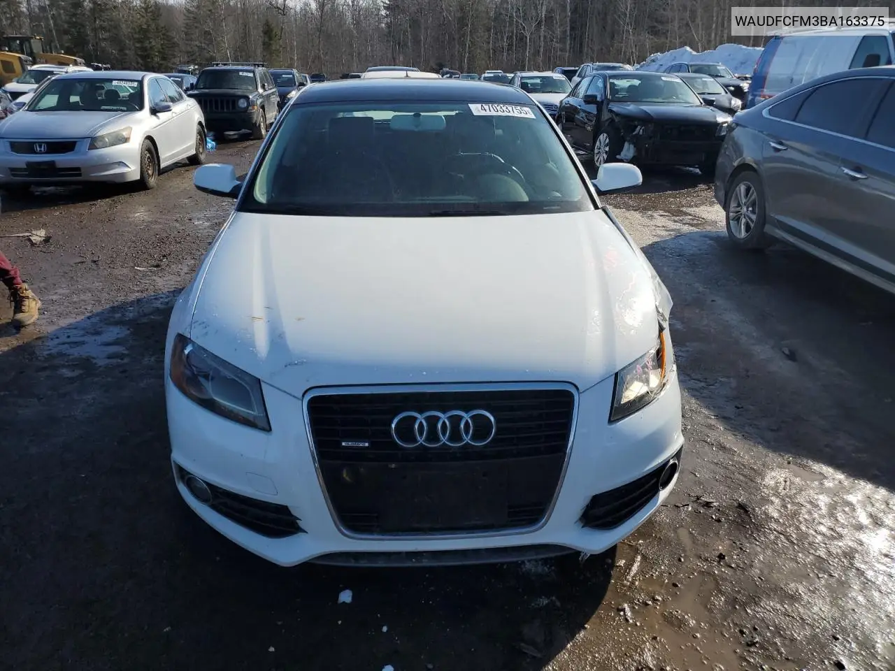 2011 Audi A3 Premium VIN: WAUDFCFM3BA163375 Lot: 47033755