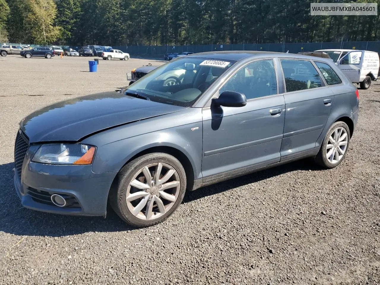 2011 Audi A3 Premium VIN: WAUBJBFMXBA045601 Lot: 53726665