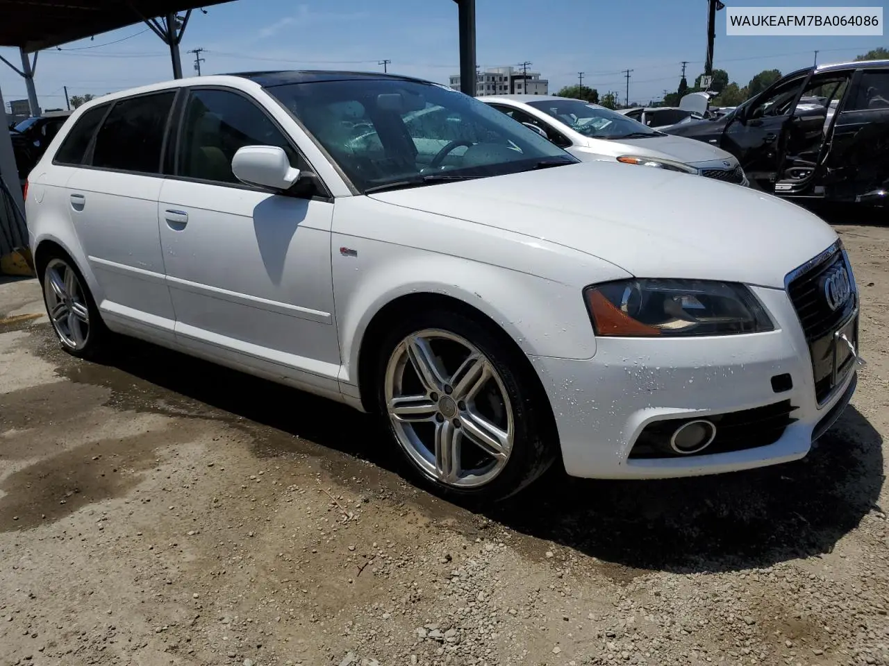 2011 Audi A3 Premium Plus VIN: WAUKEAFM7BA064086 Lot: 58262295