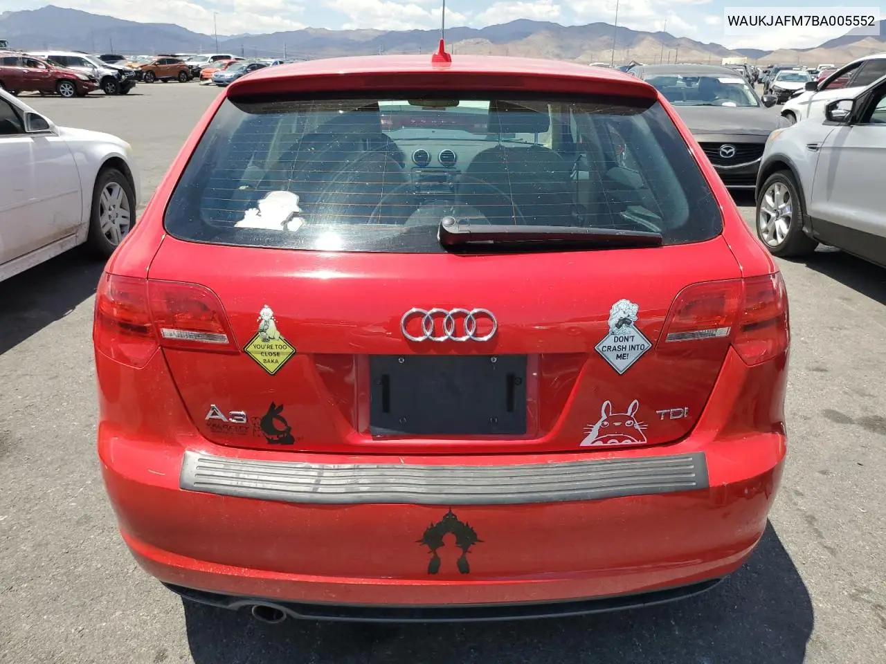 2011 Audi A3 Premium Plus VIN: WAUKJAFM7BA005552 Lot: 60125215