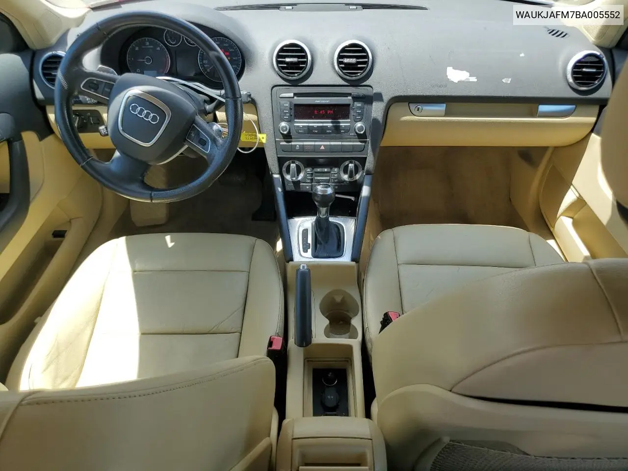 2011 Audi A3 Premium Plus VIN: WAUKJAFM7BA005552 Lot: 60125215