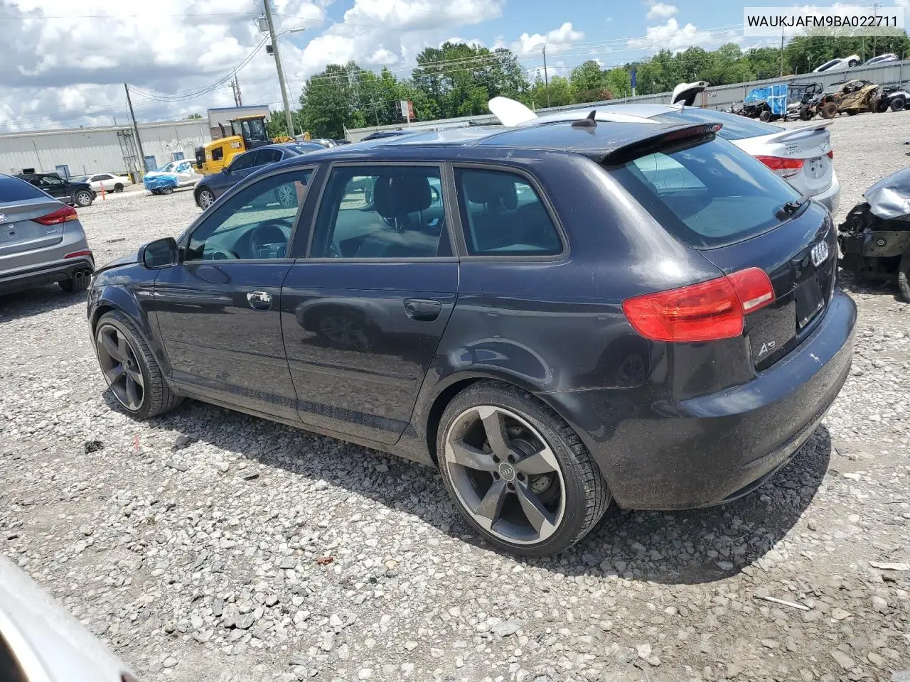 2011 Audi A3 Premium Plus VIN: WAUKJAFM9BA022711 Lot: 60554775