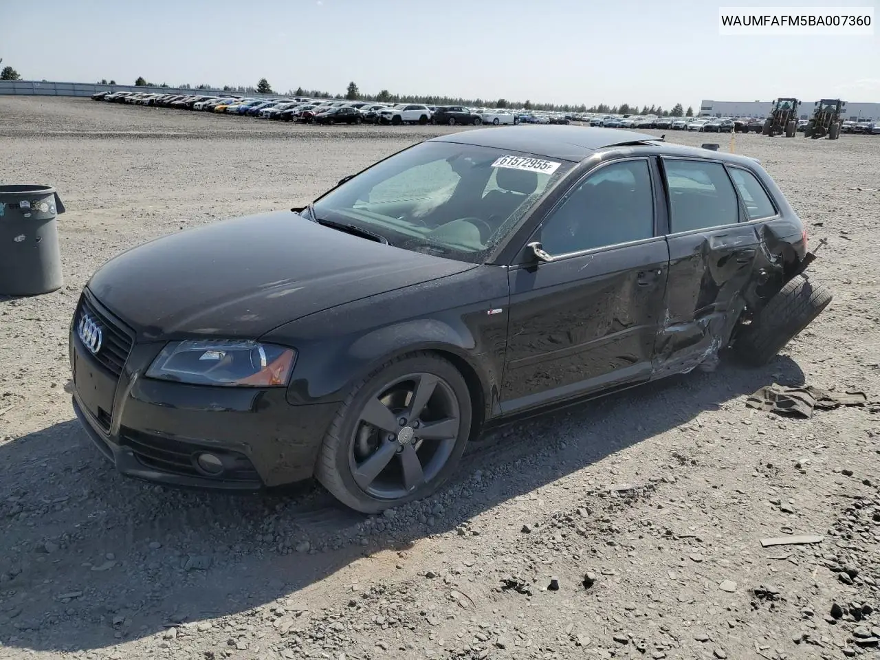 2011 Audi A3 Premium Plus VIN: WAUMFAFM5BA007360 Lot: 61572955