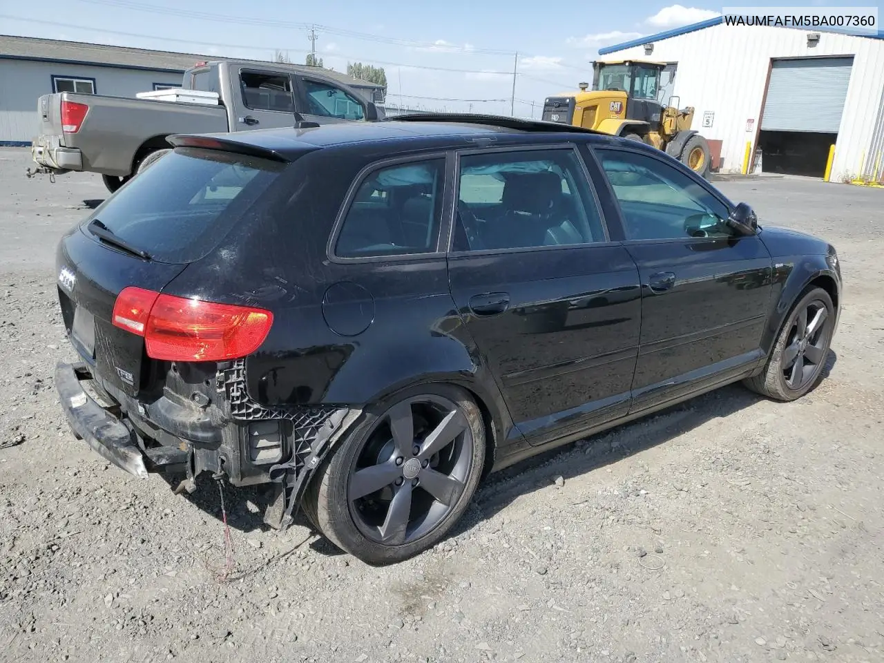 2011 Audi A3 Premium Plus VIN: WAUMFAFM5BA007360 Lot: 61572955
