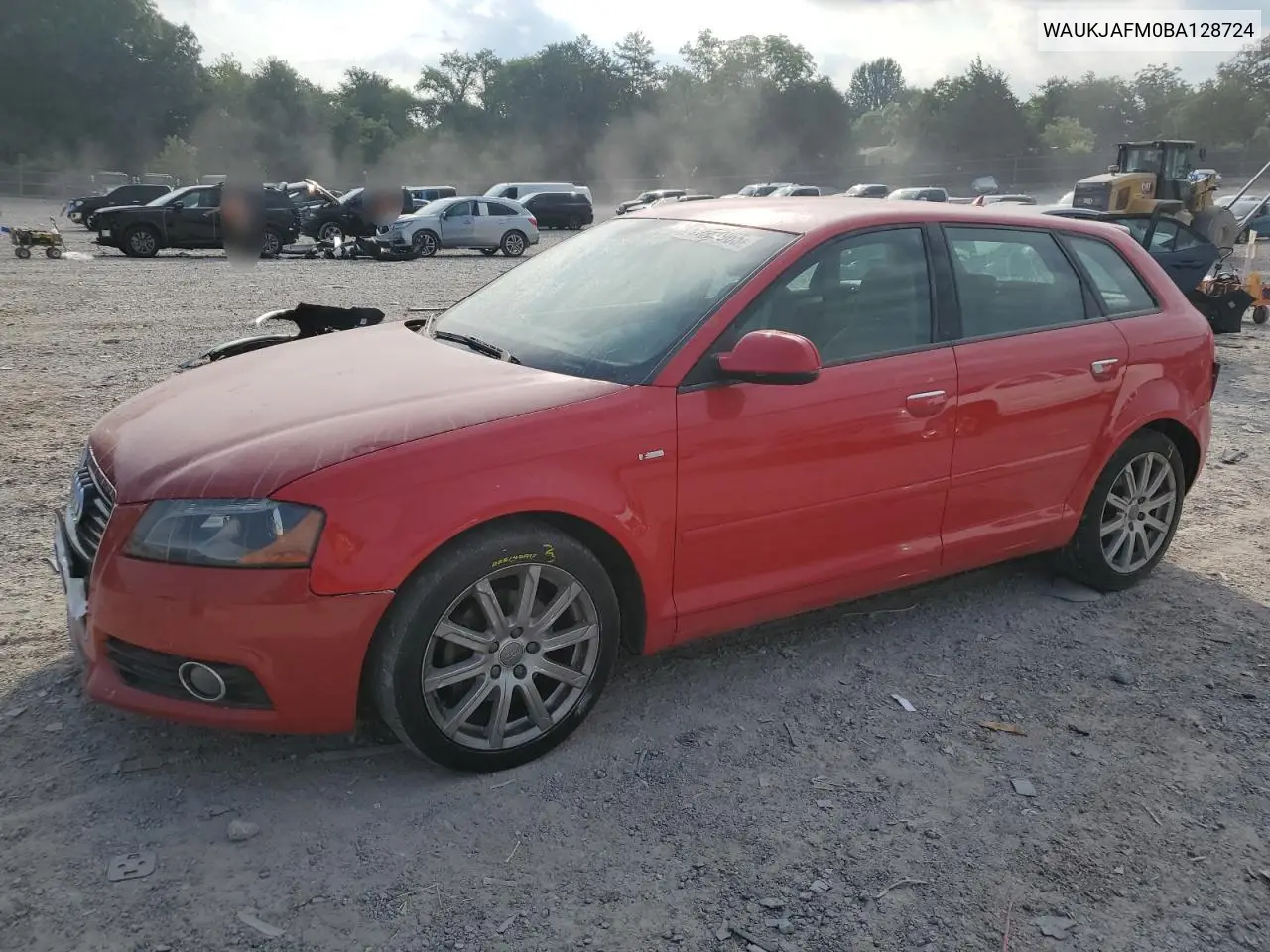 2011 Audi A3 Premium Plus VIN: WAUKJAFM0BA128724 Lot: 61687965