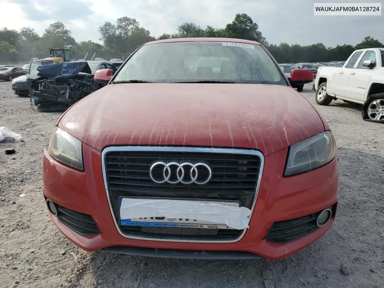 2011 Audi A3 Premium Plus VIN: WAUKJAFM0BA128724 Lot: 61687965
