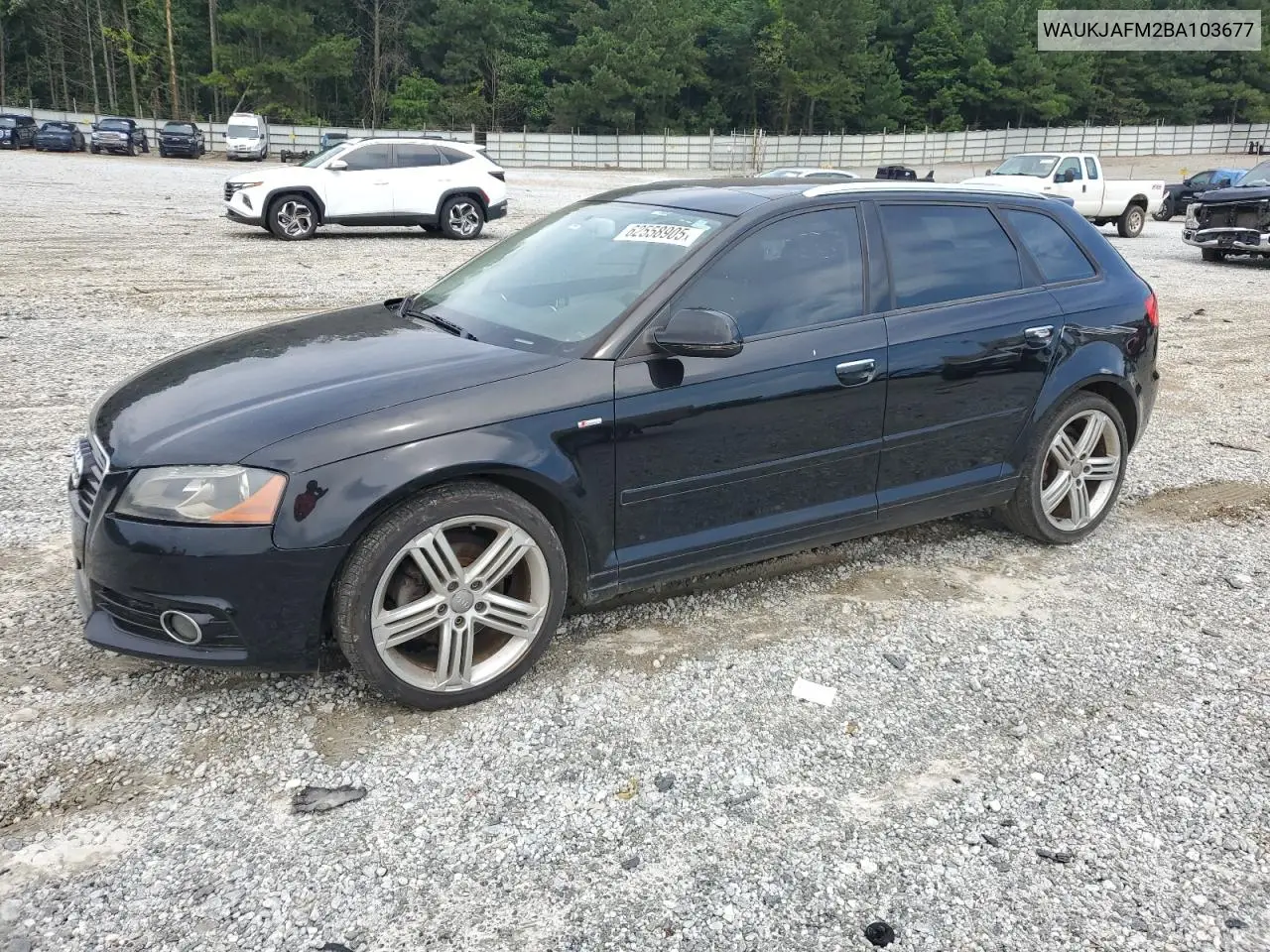 2011 Audi A3 Premium Plus VIN: WAUKJAFM2BA103677 Lot: 62558905