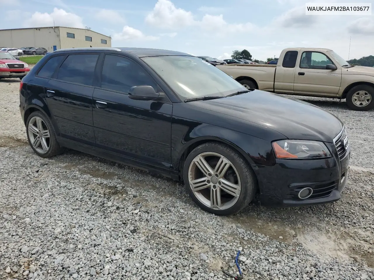 2011 Audi A3 Premium Plus VIN: WAUKJAFM2BA103677 Lot: 62558905