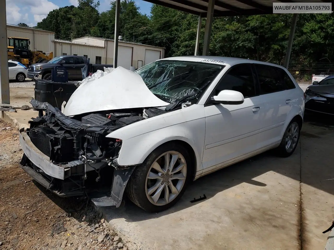 2011 Audi A3 Premium VIN: WAUBFAFM1BA105793 Lot: 63248545