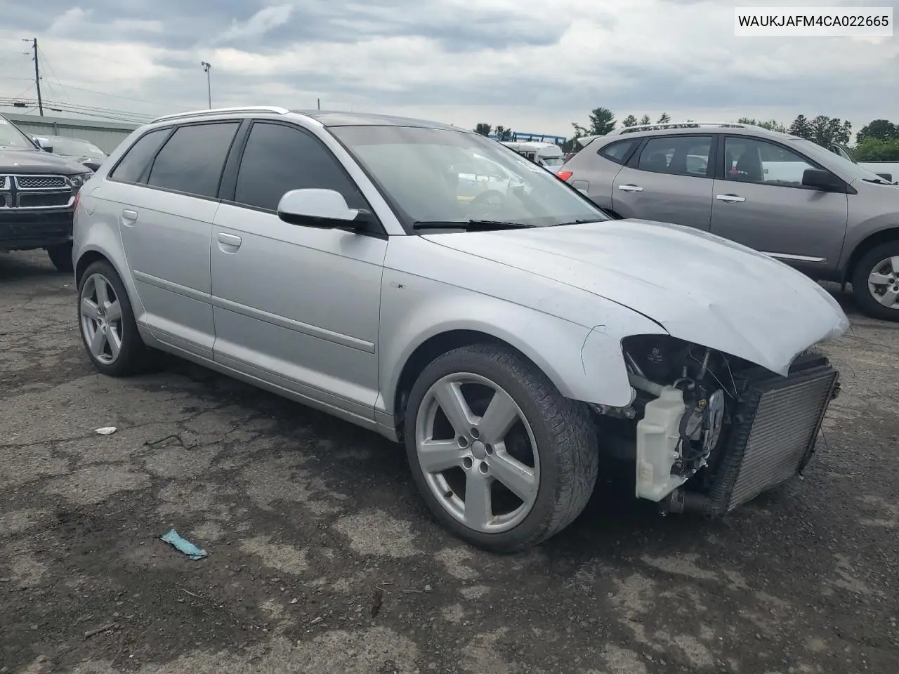 2012 Audi A3 Premium Plus VIN: WAUKJAFM4CA022665 Lot: 62270485