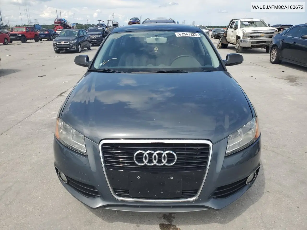 2012 Audi A3 Premium VIN: WAUBJAFM8CA100672 Lot: 62847225