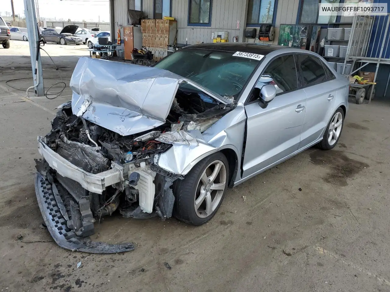 2015 Audi A3 Premium VIN: WAUBFGFF8F1093717 Lot: 56733915