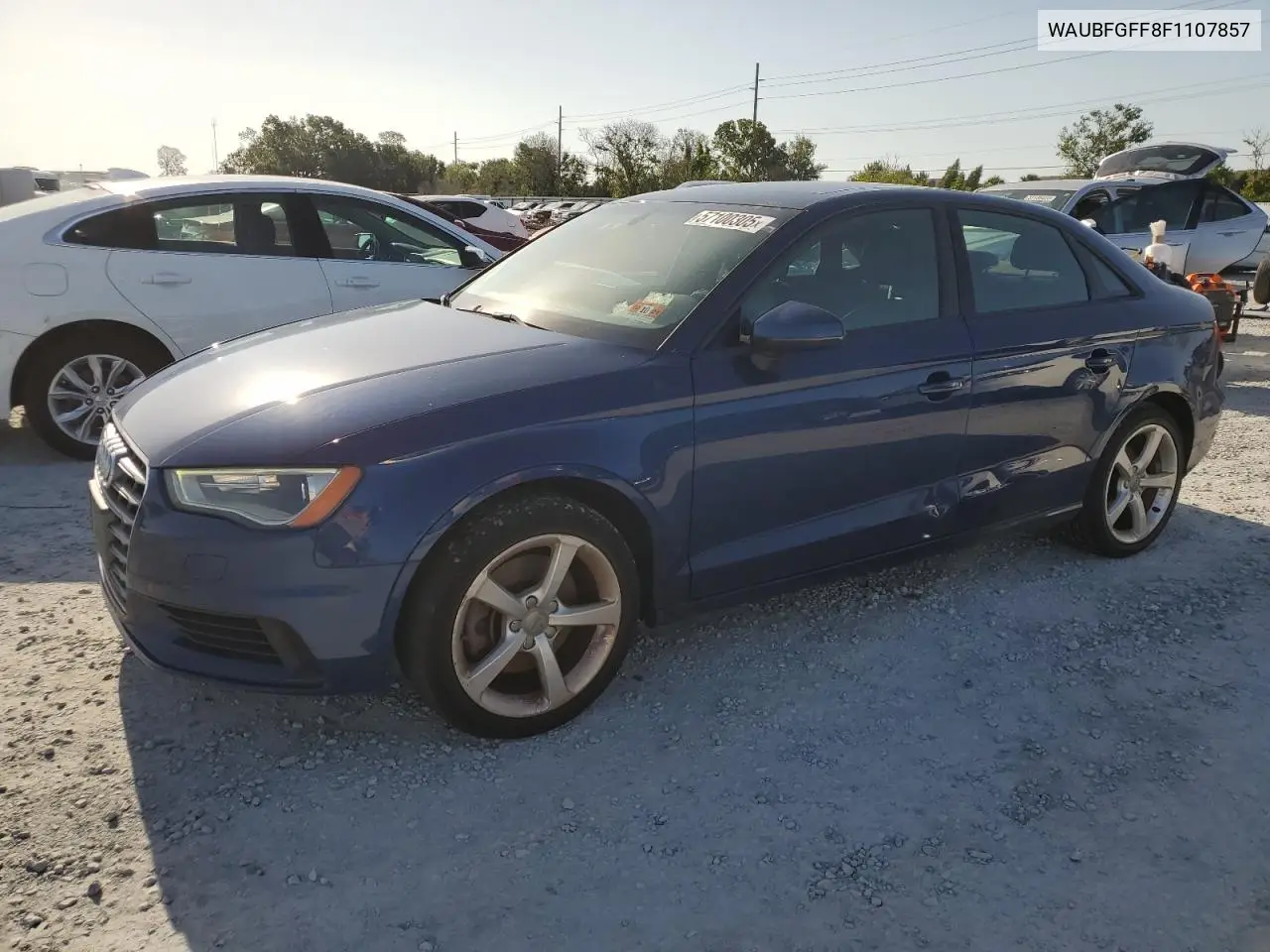 2015 Audi A3 Premium VIN: WAUBFGFF8F1107857 Lot: 57100305