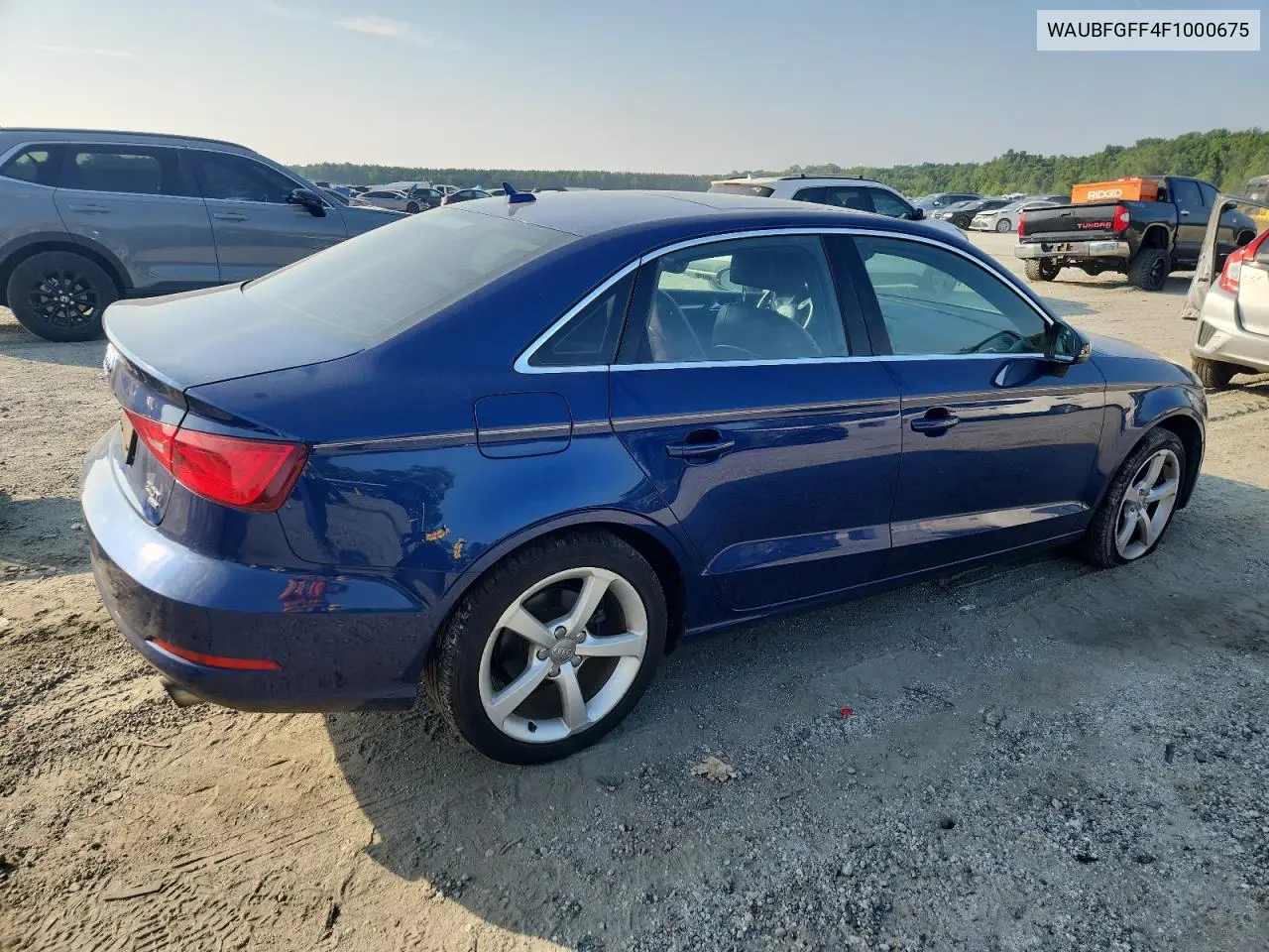 2015 Audi A3 Premium VIN: WAUBFGFF4F1000675 Lot: 62854915