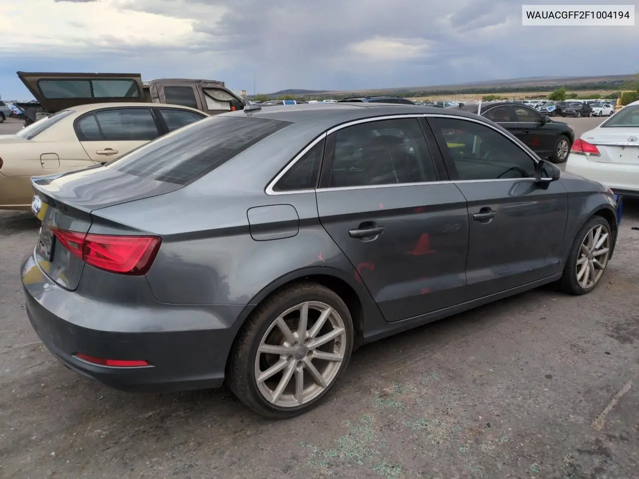 2015 Audi A3 Premium VIN: WAUACGFF2F1004194 Lot: 63023235