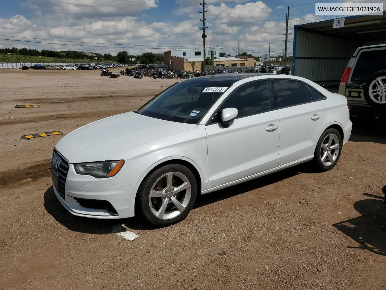 2015 Audi A3 Premium VIN: WAUACGFF3F1031906 Lot: 63060775