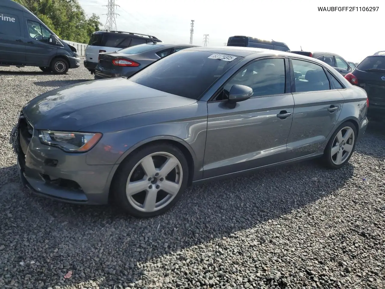 2015 Audi A3 Premium VIN: WAUBFGFF2F1106297 Lot: 63129345