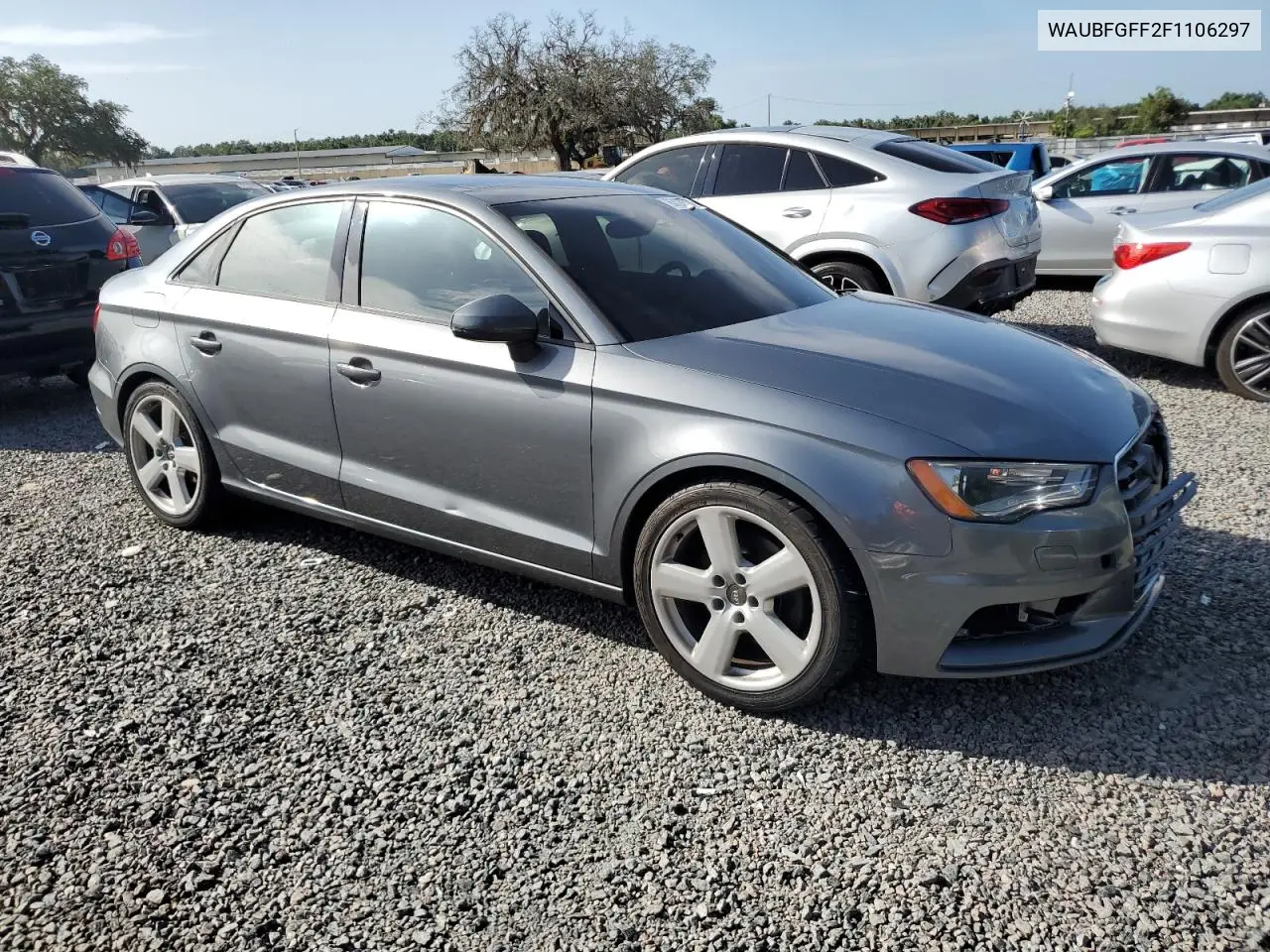 2015 Audi A3 Premium VIN: WAUBFGFF2F1106297 Lot: 63129345