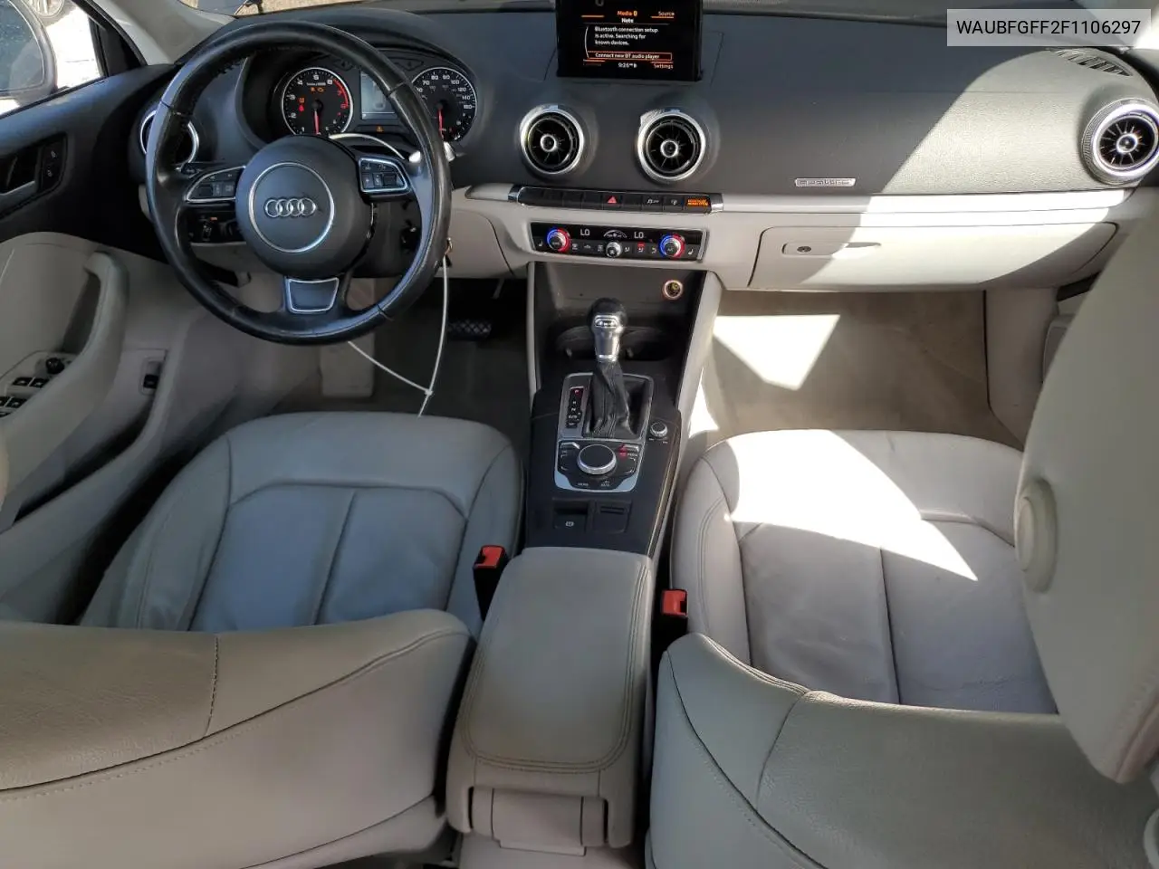 2015 Audi A3 Premium VIN: WAUBFGFF2F1106297 Lot: 63129345