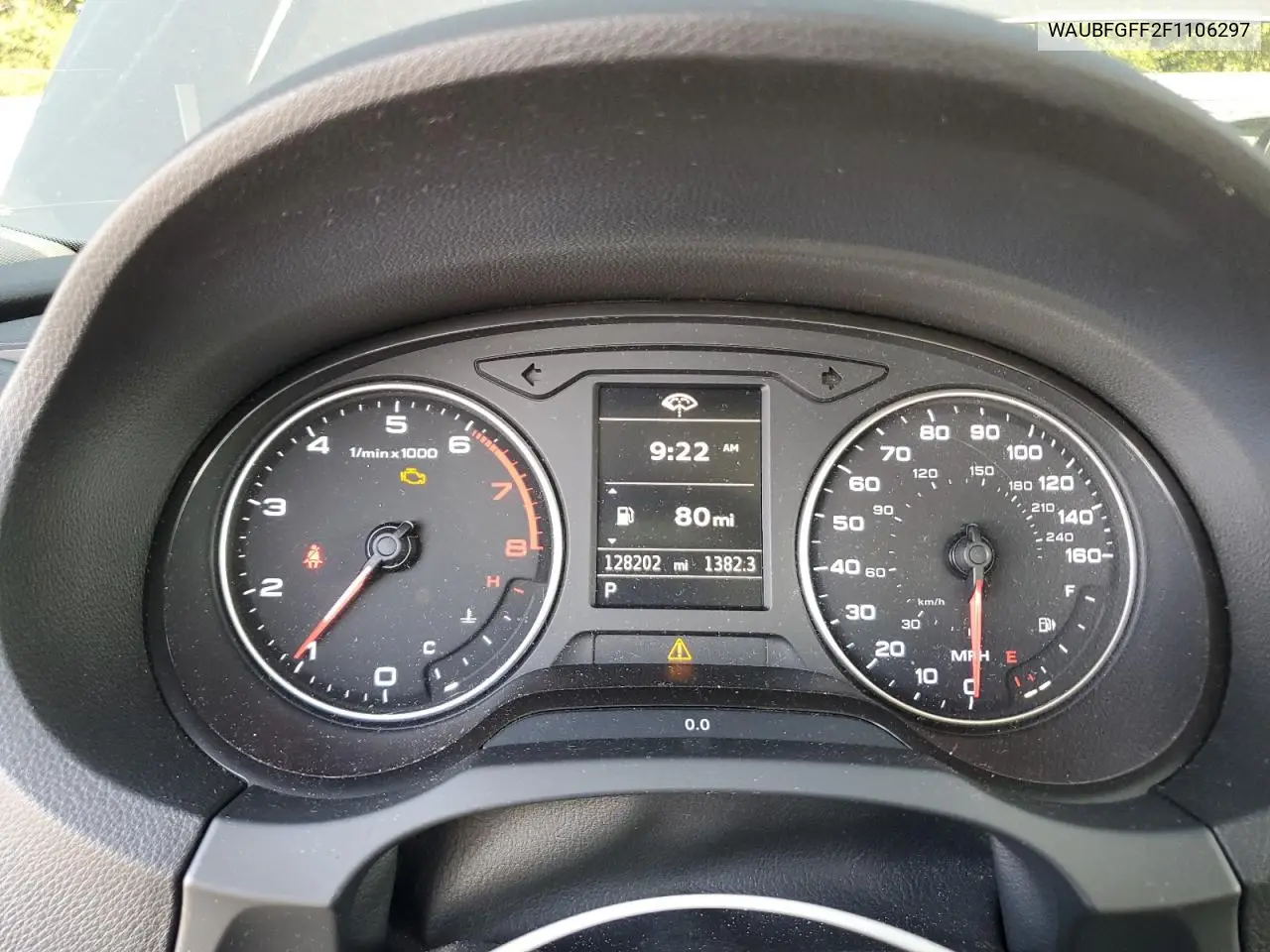 2015 Audi A3 Premium VIN: WAUBFGFF2F1106297 Lot: 63129345