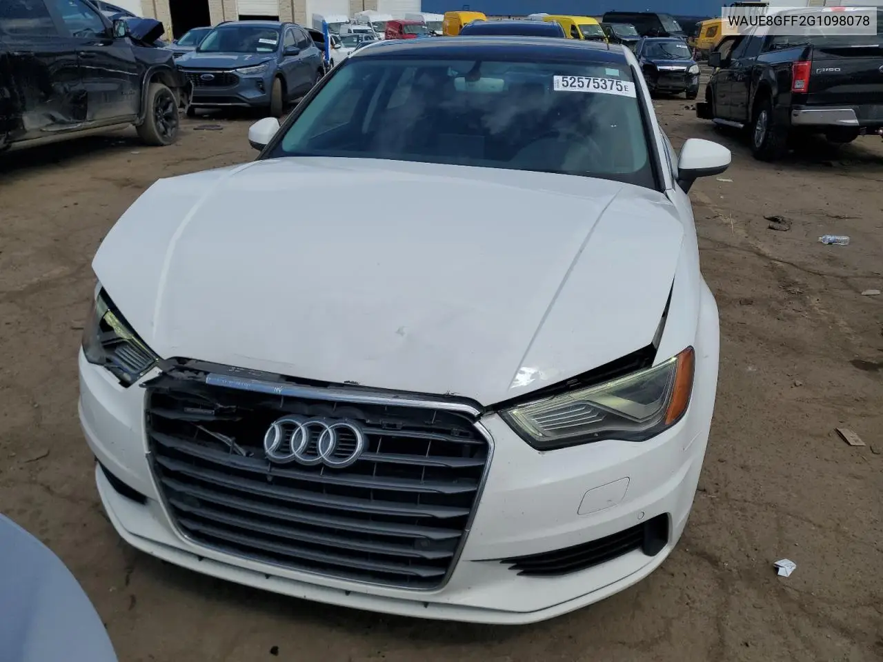 2016 Audi A3 Premium Plus VIN: WAUE8GFF2G1098078 Lot: 52575375