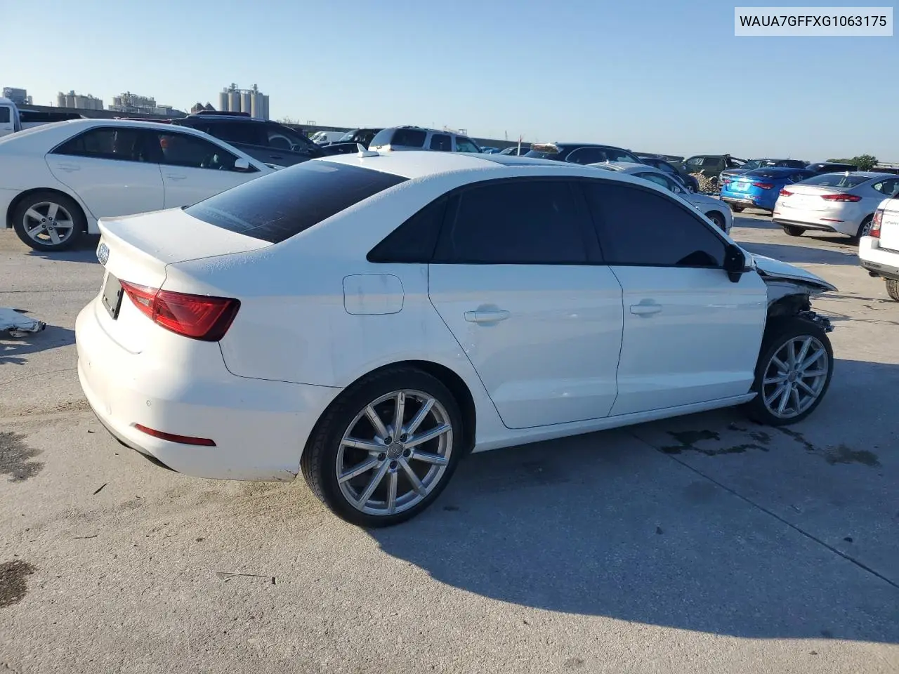 2016 Audi A3 Premium VIN: WAUA7GFFXG1063175 Lot: 56406385