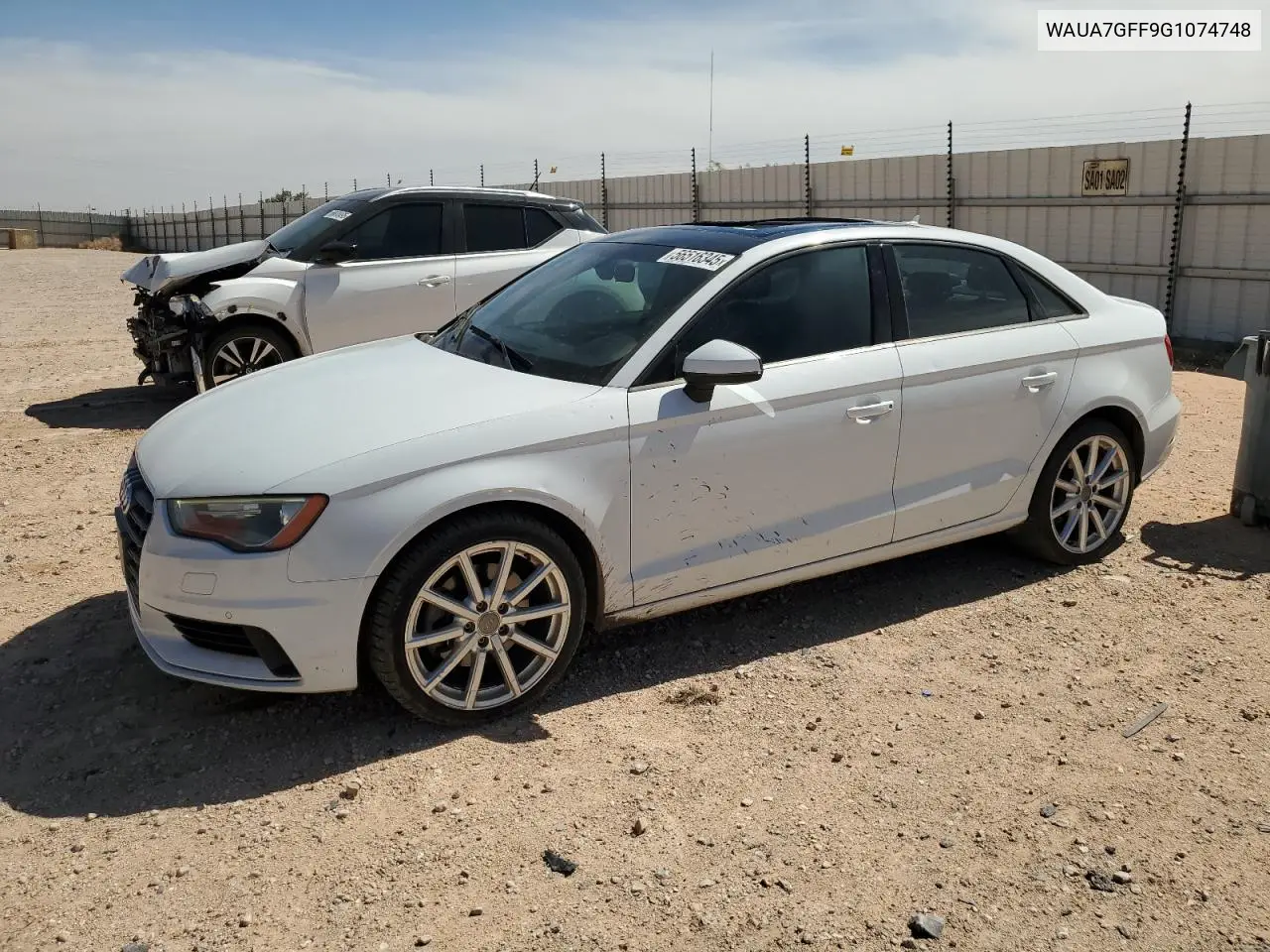 2016 Audi A3 Premium VIN: WAUA7GFF9G1074748 Lot: 56516345