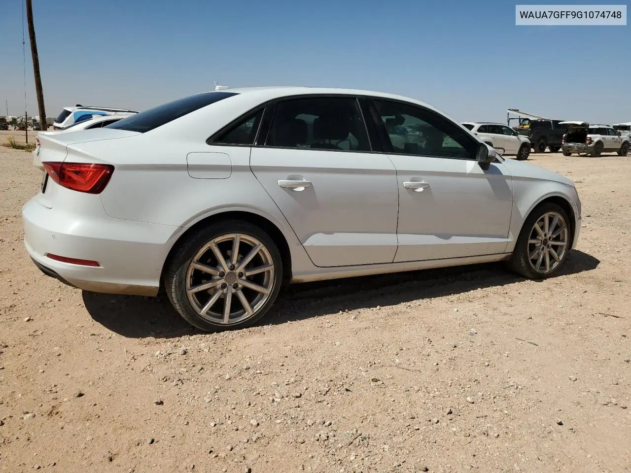 2016 Audi A3 Premium VIN: WAUA7GFF9G1074748 Lot: 56516345