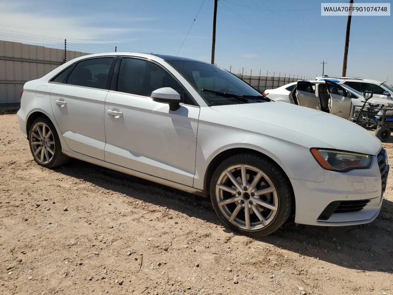 2016 Audi A3 Premium VIN: WAUA7GFF9G1074748 Lot: 56516345