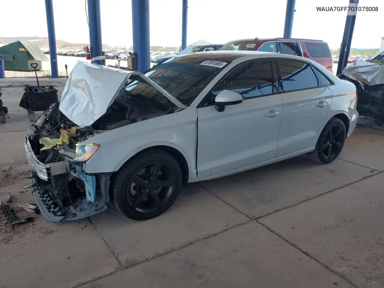 2016 Audi A3 Premium VIN: WAUA7GFF7G1075008 Lot: 57091665