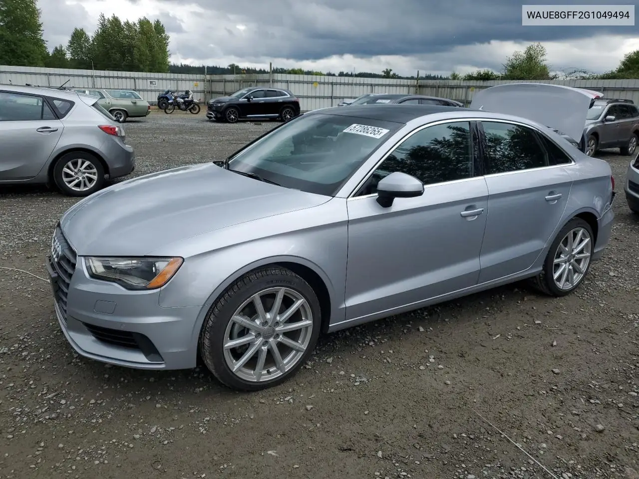 2016 Audi A3 Premium Plus VIN: WAUE8GFF2G1049494 Lot: 57286265