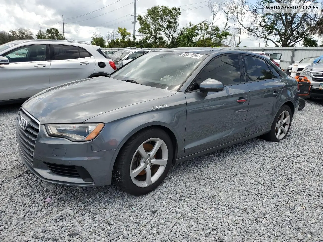 2016 Audi A3 Premium VIN: WAUA7GFF1G1007965 Lot: 62379555
